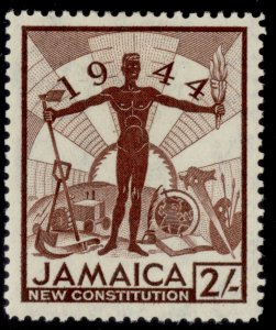 JAMAICA GVI SG138, 2s red-brown, M MINT. 