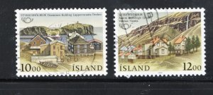 Iceland 1986 Sc#624-625 Partner Cities: Norden Used