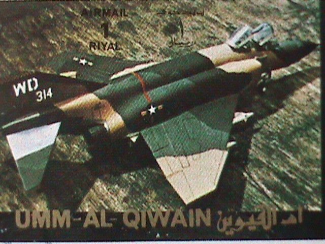 UMM AL QIWAIN STAMP -WORLD FAMOUS AIR PLANES- COMPLETE LARGE CTO SHEET VF