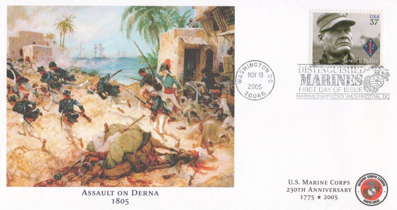 ZAYIX Military Cover Fleetwood FDC Marines Assault on Derna, 1805 1024A0140