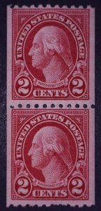 1923, US 2c Well-Centered, MNH pair, Sc 606a