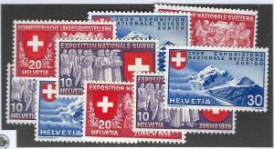 Switzerland SC#247-255 MNH  F-VF SCV$35.00...Nice Stamps!