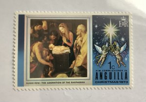 Anguilla 1973  Scott  181  MNH - 1c,  Christmas, adoration of the shepherds