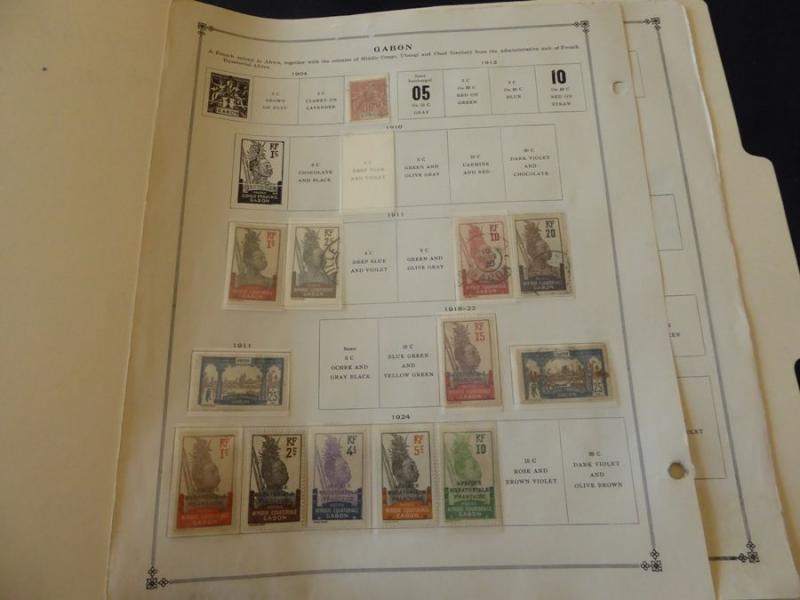 Gabon 1904-1940 Mint/Used Stamp Collection on Scott Int Album Pages