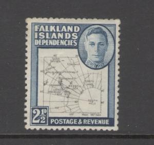 Falkland Islands Dependencies 1949 Map Scott # 1L13 MH