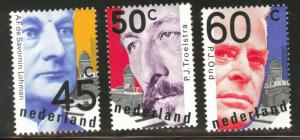 Netherlands Scott 594-596 MH* 1980 stamp set