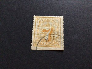 German States Hamburg 1864 stamp Ref 57648