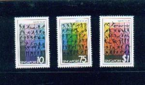 Singapore 1981 Sc 375-7 Sports for All MNH