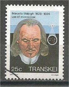 TRANSKEI, 1982, used 25c, William Harvey. Scott 99