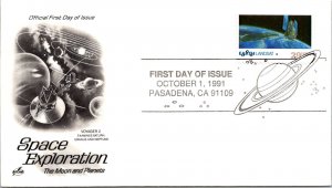 FDC 1991 SC #2577a Artcraft Cachet, Landsat - Pasadena, CA - Single - J2707