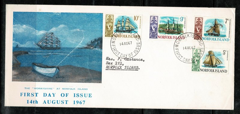 NEW ZEALAND QEII 1967 F.D.C. OFFICIAL COVER IN GOOD CONDITION SG81-84