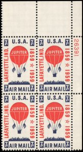 US #C54 LAFAYETTE MNH UR PLATE BLOCK #26391