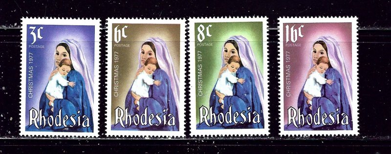 Rhodesia 387-90 MNH 1977 Christmas