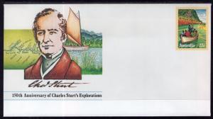 Australia Charles Stuart's Explorations Postal Stationary Unused