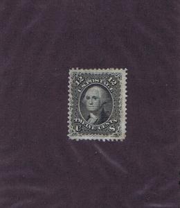 SC# 90 UNUSED OG H 12 CENT WASHINGTON, 1868, GRILL, FINE VERY FINE, HIGH CV.  