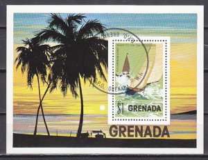 Grenada, Scott cat. 675. Pan-American Games, Sailing s/sheet. Canceled.