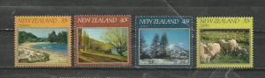 New Zealand Scott catalogue # 748-751 Unused Hinged