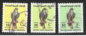 United Arab Emirates, 1990, Scott #311-313, Used, Very Fine