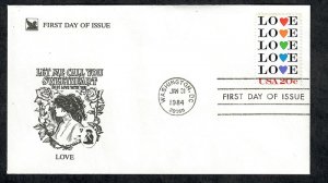 2072 Love Unaddressed Reader's Digest FDC