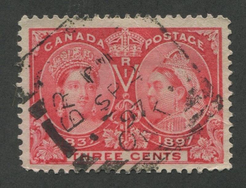 CANADA #53 USED JUBILEE SQUARED CIRCLE CANCEL BRANTFORD