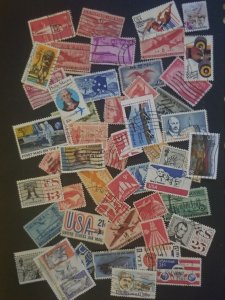 US 50 DIFFERENT Used Airmail BOB Back of Book Stamp Lot z9109