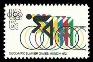 PCBstamps   US #1460 6c Olympics-Bicycling, MNH, (6)