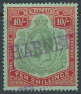 Bermuda  SG 92g SC# 96a revenue  Used/FU  see details and scans