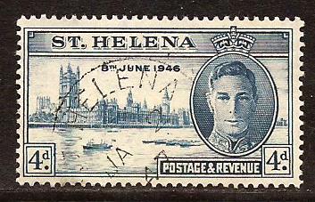 St Helena  #  129  used .