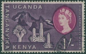 Kenya Uganda Tanganyika 1960 SG192 1s Giant Plants Mount Kenya QEII FU