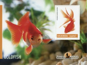 Uganda Fish Stamps 2014 MNH Goldfish Domestic Animals 1v S/S | Africa - Uganda, Stamp / HipStamp Uganda Fish Stamps 2014 MNH Goldfish Domestic Animals 1v S/S | Africa - Uganda, Stamp / HipStamp