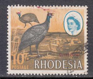  Rhodesia - 1966 10sh Fowl Sc# 235 (7934)