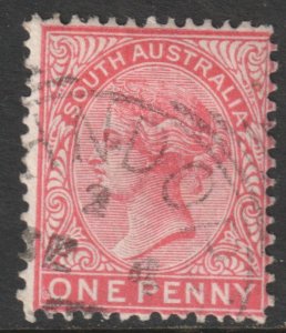 Australia (South Australia) Scott 115a  - SG176, 1899 Victoria 1d Rose used