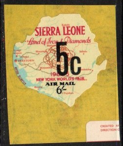 Sierra Leone Sc #C19 MNH with 5c overprint