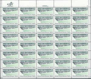 Vietnam Veterans' Memorial Sheet of Forty Different 20 Cent Stamps Scott 2109