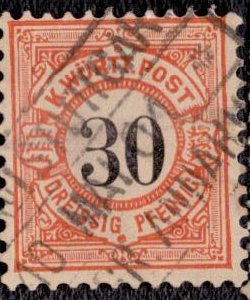 Wurttemberg - 64 1875 Used