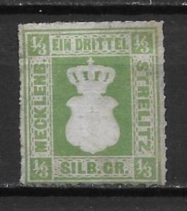 Germany Mecklenburg-Strelitz 2 single Hinged THIN