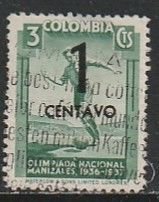 1937 Columbia - Sc 452 - used VF - 1 single - Soccer Player