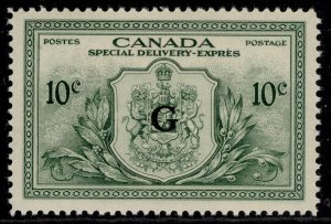 CANADA GVI SG OS21, 10c green, LH MINT. Cat £23.