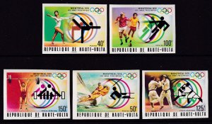 Burkina Faso 387-389,C228-C229 Summer Olympics Imperfs MNH VF