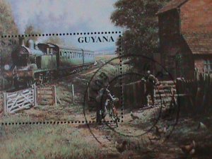 ​GUYANA-CLASSIC TRAIN  CTO S/S VF LAST ONE NH WITH FIRST DAY OF ISSUED