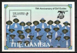 Gambia Stamp 593  - Girl Guides, 75th anniversary