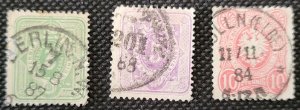 Germany, 1875-77, German Empire short set, #29-32,34, used, SCV$23.40
