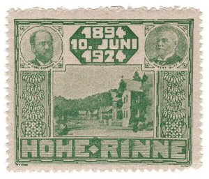 (I.B) Hungary Local Post : Hohe Rinne 30th Anniversary