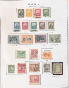 Colombia 1941/45 Flowers Wildlife Sheets M&U on Pages (Apx 40+Items) ZK2827