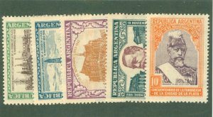 ARGENTINA 409-13 MH CV $19.95 BIN $10.00