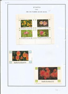 STAFFA - 1982 - Flowers - Sheets - Mint Light Hinged - Private Issue