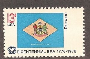 1633 Delaware State Flag MNH single