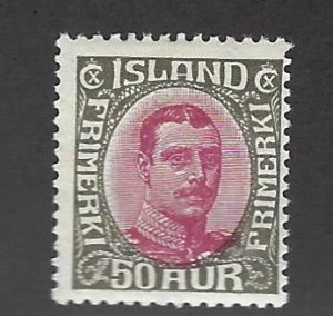 Iceland SC#125 Mint Fine hr SCV$190.00....Fill a Great Spot!