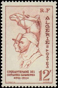 Algeria #249, Complete Set, 1952, Hinged