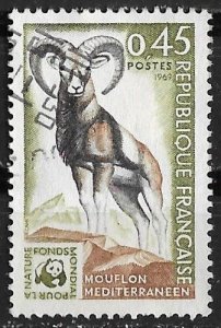 France # 1257  Wildlife Protection  -  WWF    (1)  VF Used